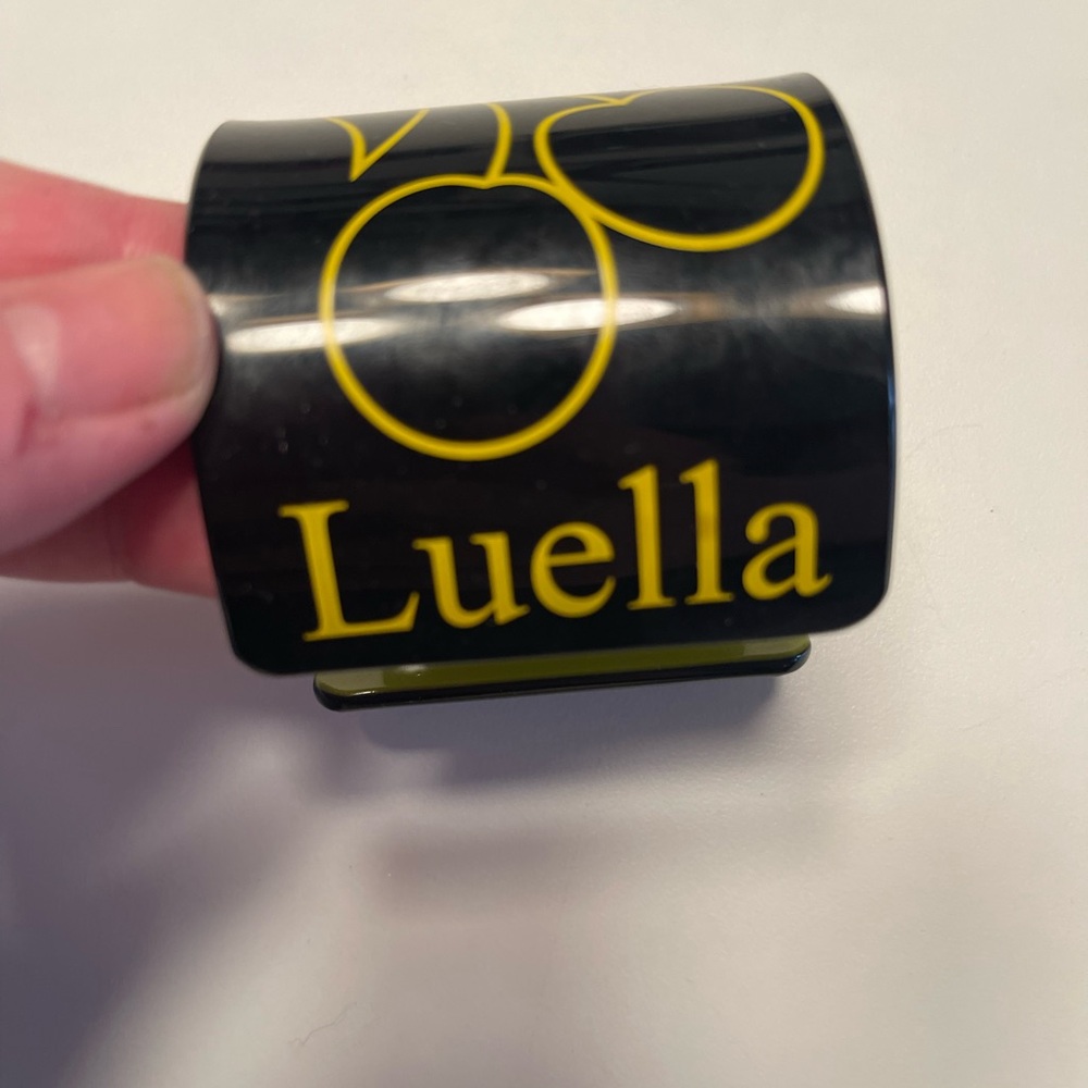 Luella Black and Yellow bracelet cuff